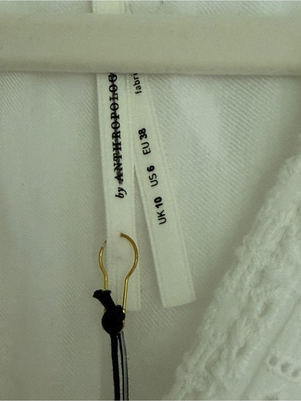 Anthropologie White Eyelet Dress - Picture 2 of 5
